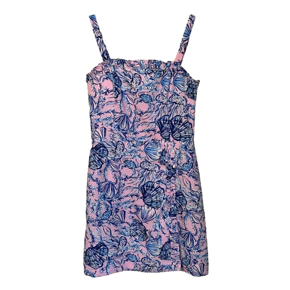 Lilly Pulitzer Zenon Ruffle Romper Magnolia Lilac Ruffle Strappy Size‎ 00
